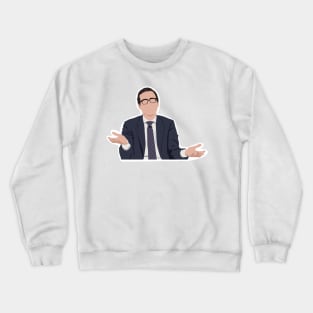 John Oliver at his iconic desk Crewneck Sweatshirt